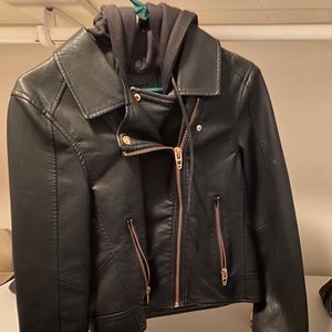 Faux leather jacket